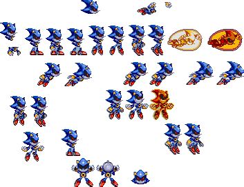 metal sonic sprite sheet|classic metal sonic sprites.